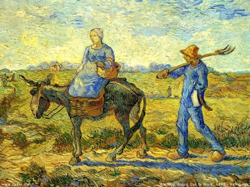  Morning Oil Painting - Morning Going to Work Vincent van Gogh
